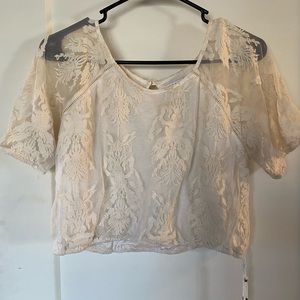 Cream Cropped Top | Kendal And Kylie